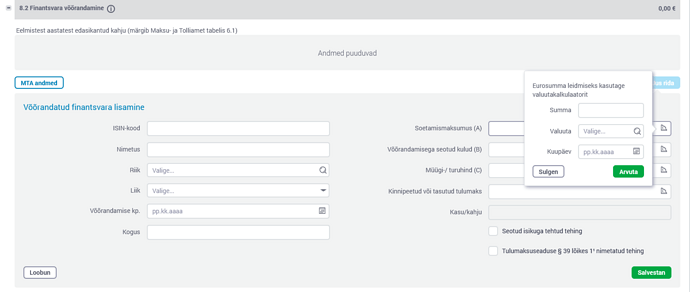 Tuludeklaratsioon 2025 e-MTA