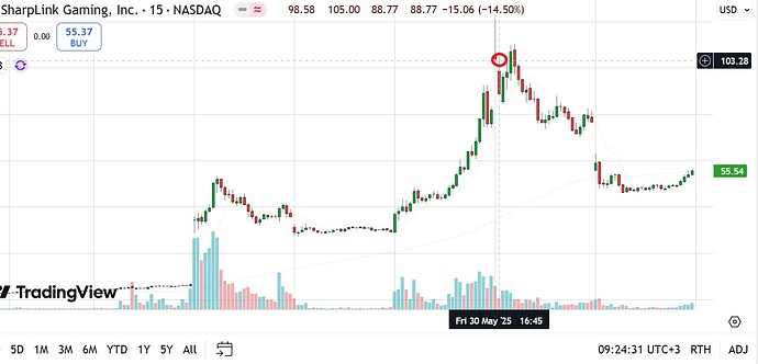 SBET short idee
